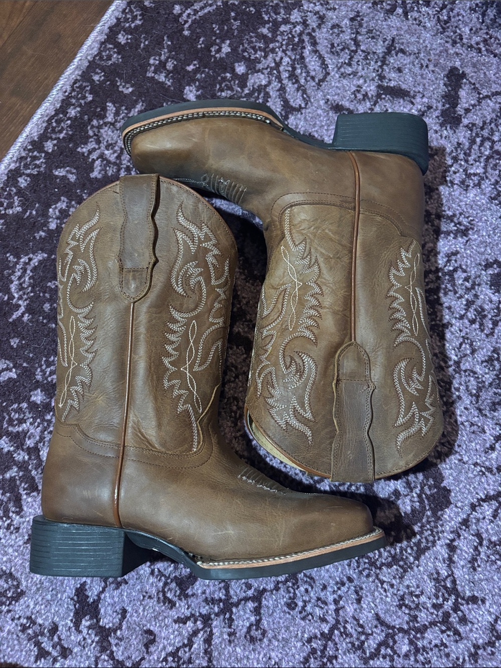 Shyanne Brown Western Embroidered Cowboy Boots